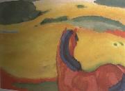 Franz Marc Horse in the Landsacape (mk34) Germany oil painting artist
